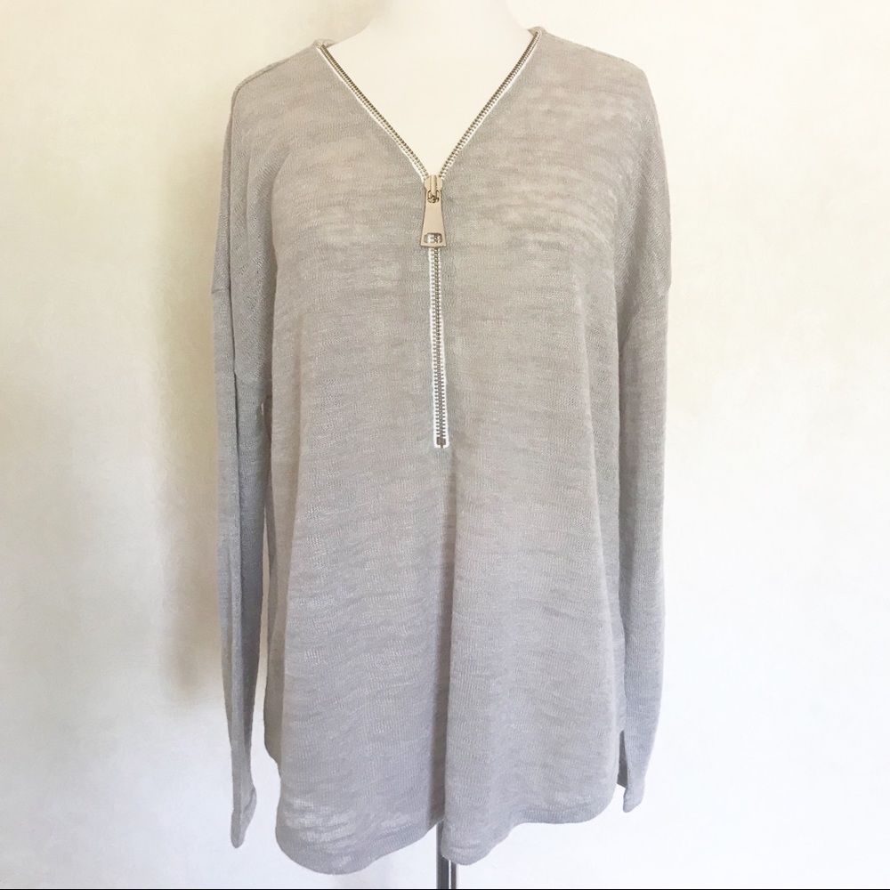 Soft Surroundings | Half Zip Up Pullover Sweater